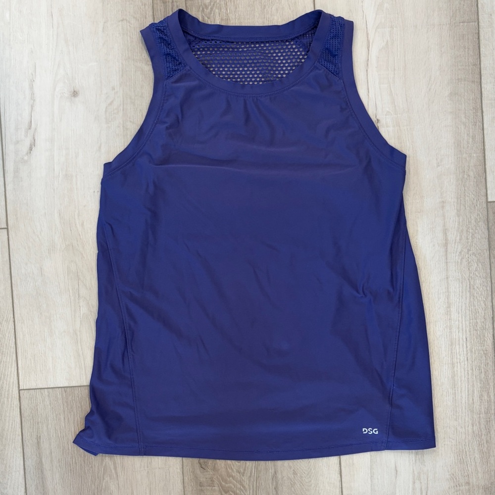 DSG Women's Purple/Blue Mesh Tank Top size L